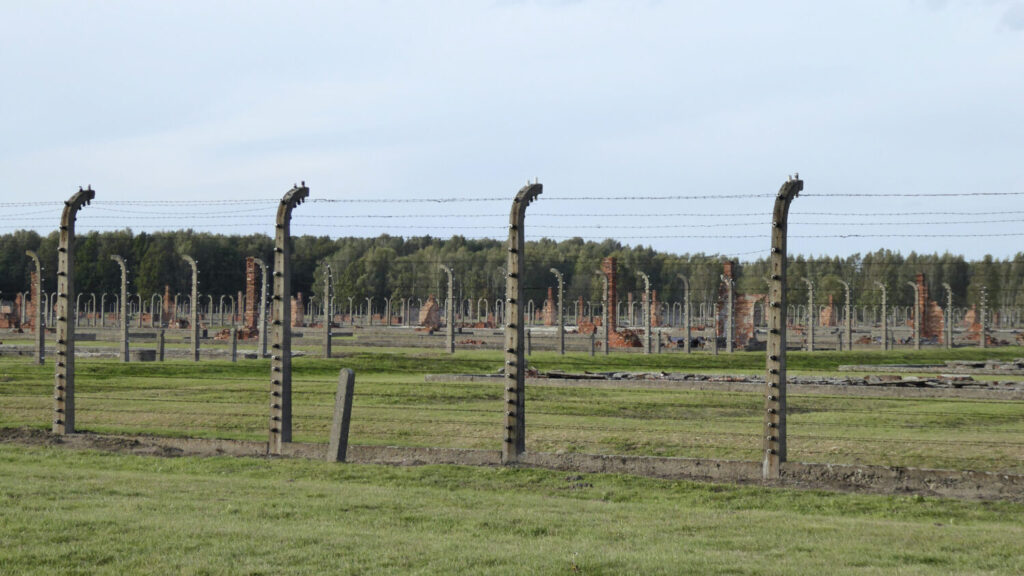 Wohnblock Ruinen im Lager Birkenau