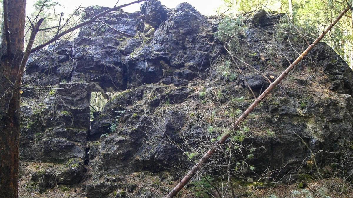 Betonreste vom Bunker