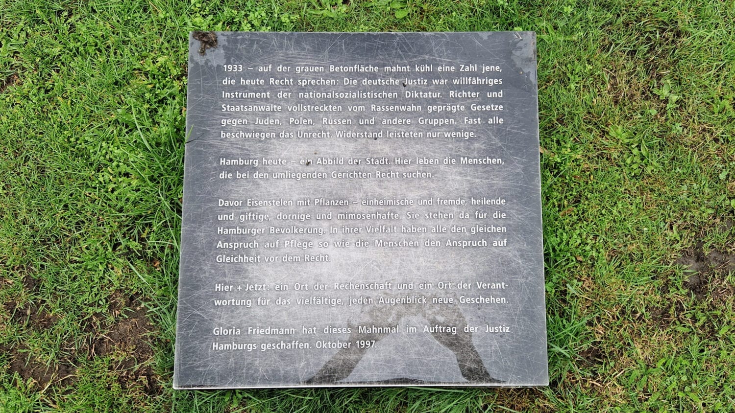 Gedenktafel für NS-Justizopfer