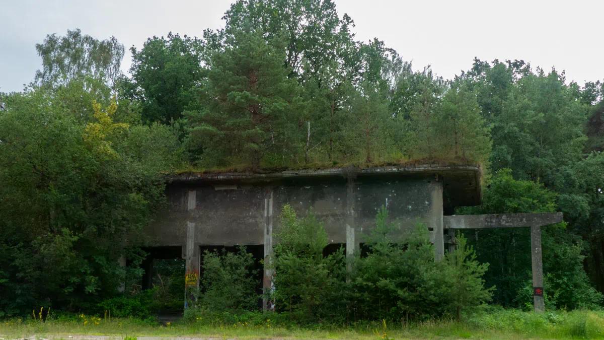 Nobelwerke Fabrikhalle mit begrüntem Dach