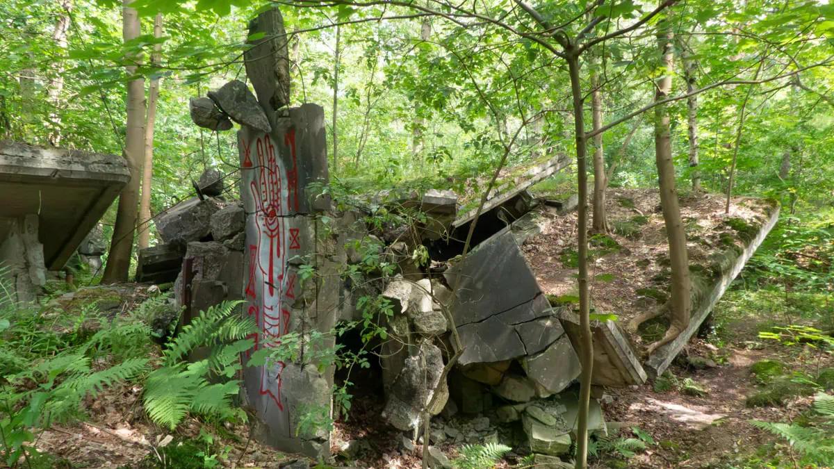 Zerfallendes Gebäude