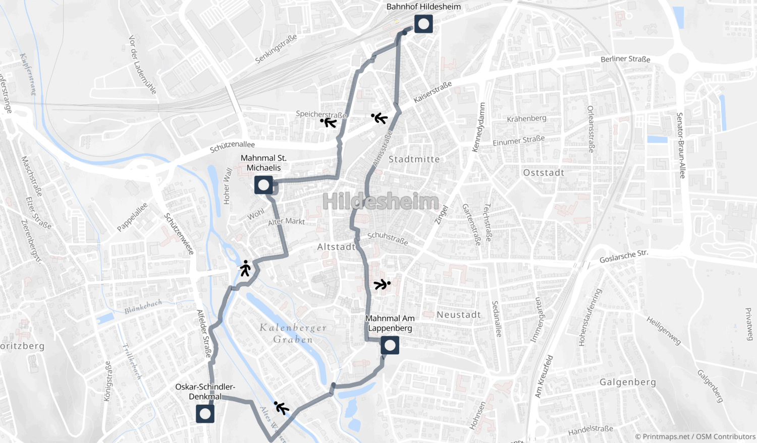 Gedenkspaziergang in Hildesheim