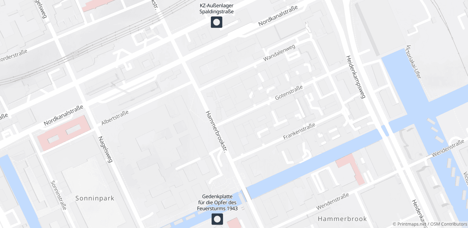 Gedenkstätten in Hammerbrook