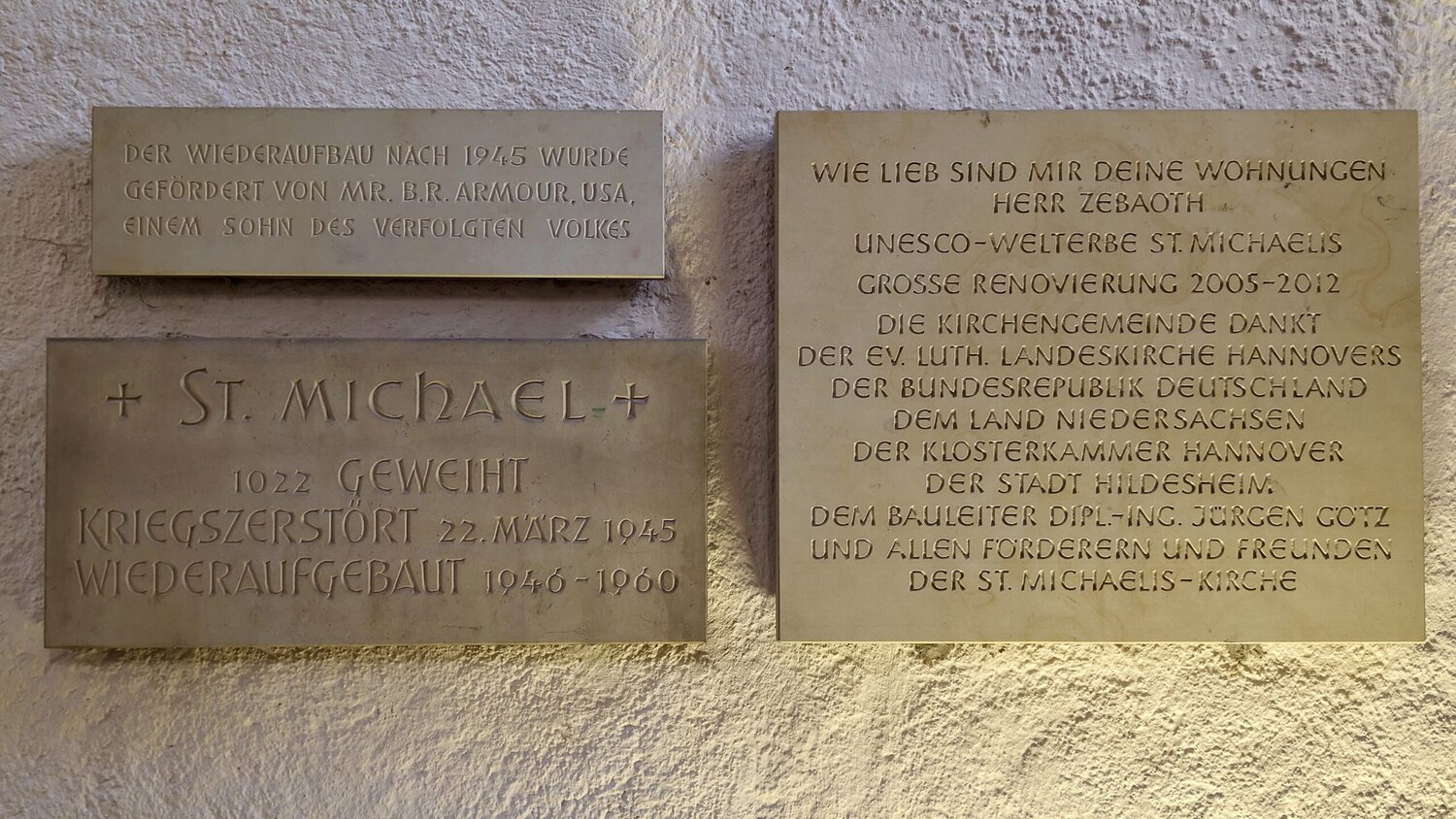 Erinnerung an die Zerstörung der St. Michaelis Kirche