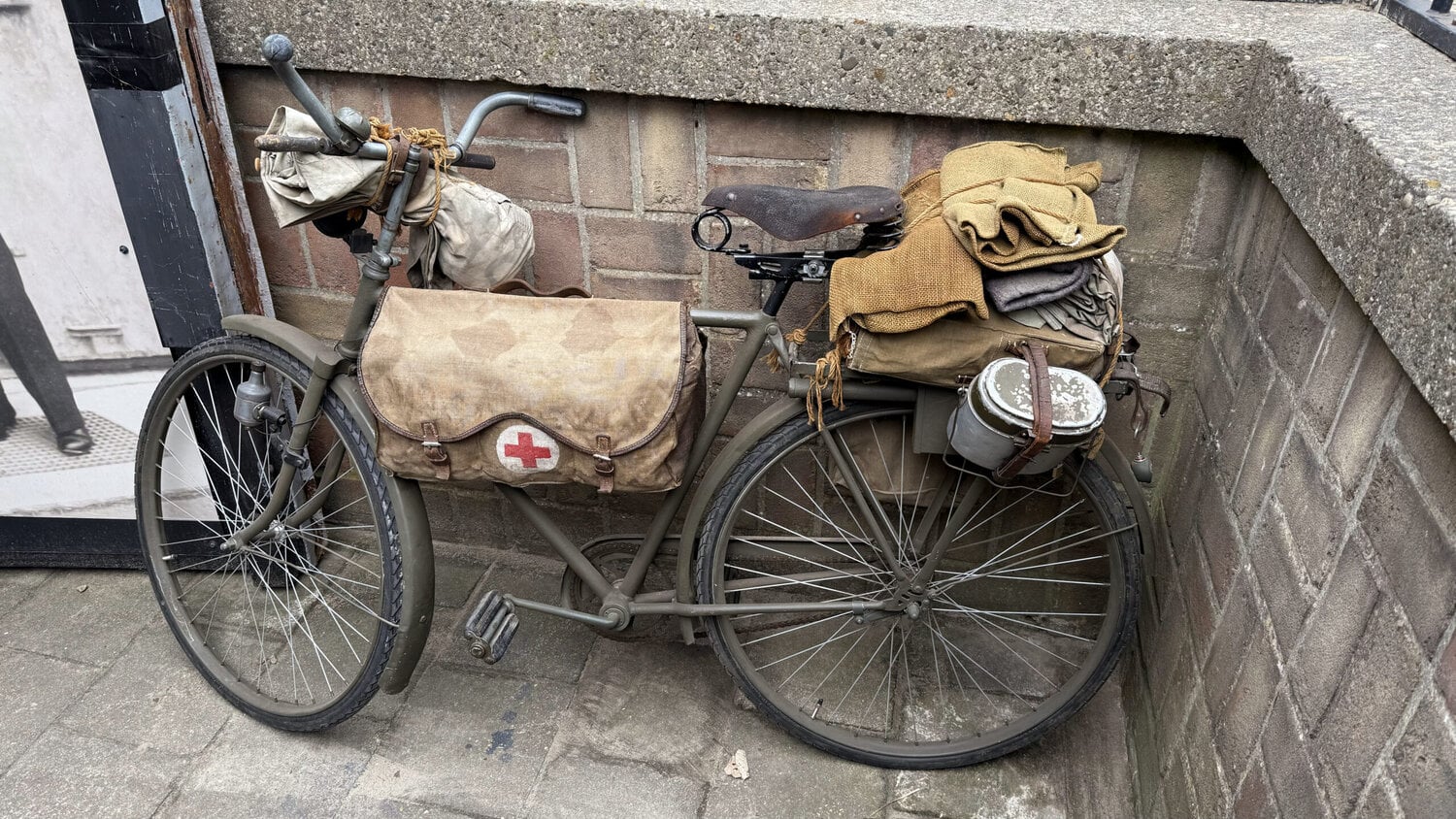 Fahrrad von medizinischem Personal