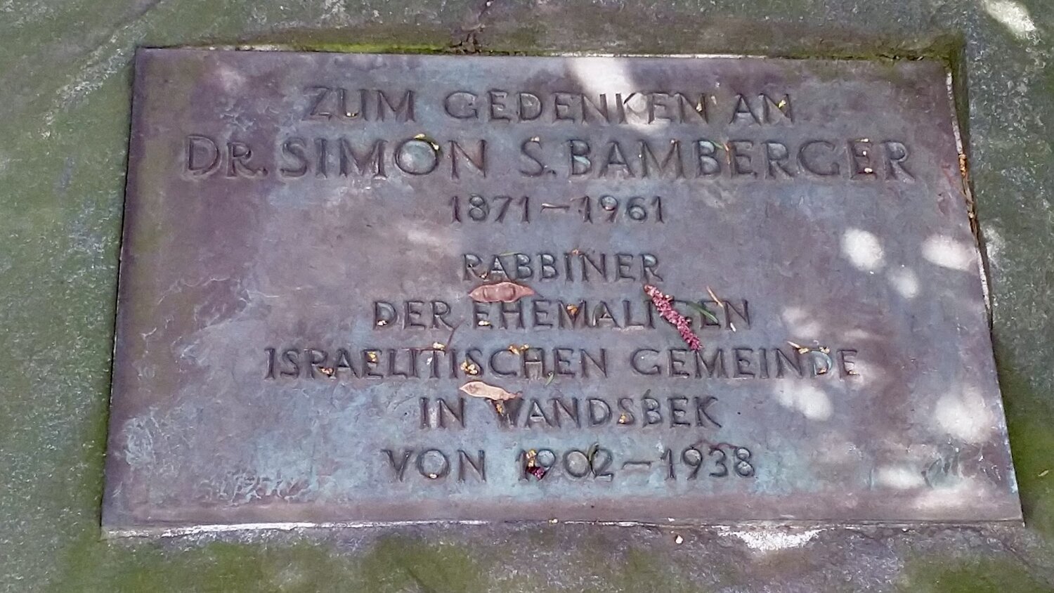 Gedenkstein Dr. Simon Bamberger