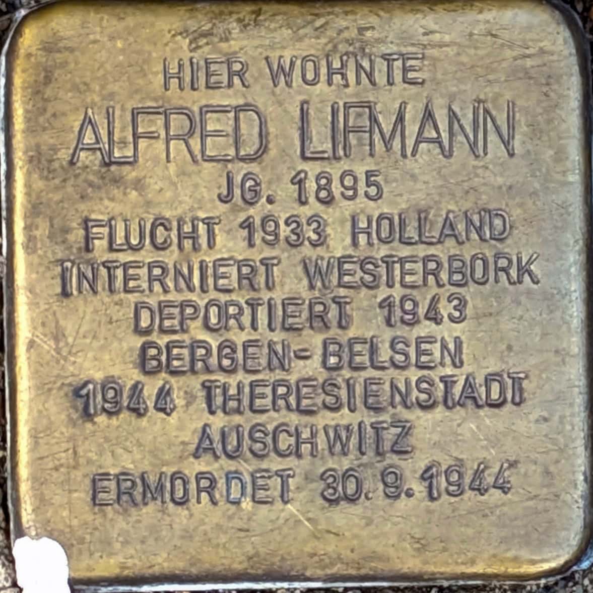 Stolperstein Alfred Lifmann