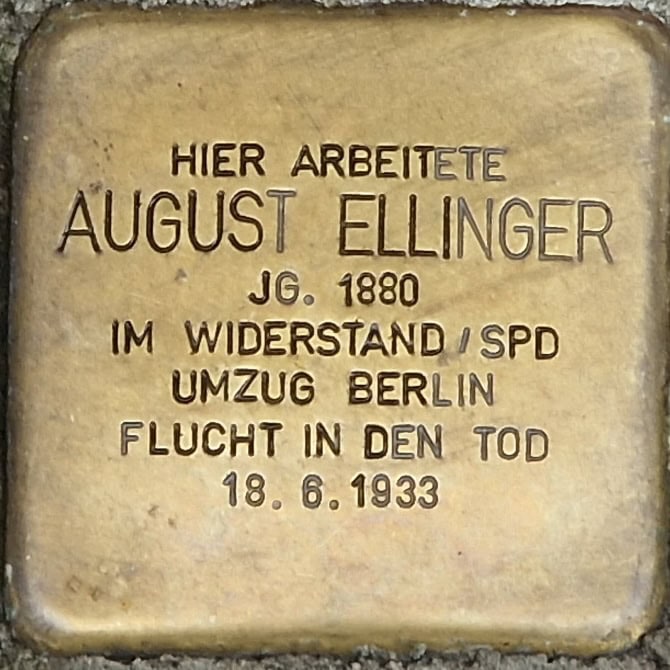Stolperstein August Ellinger