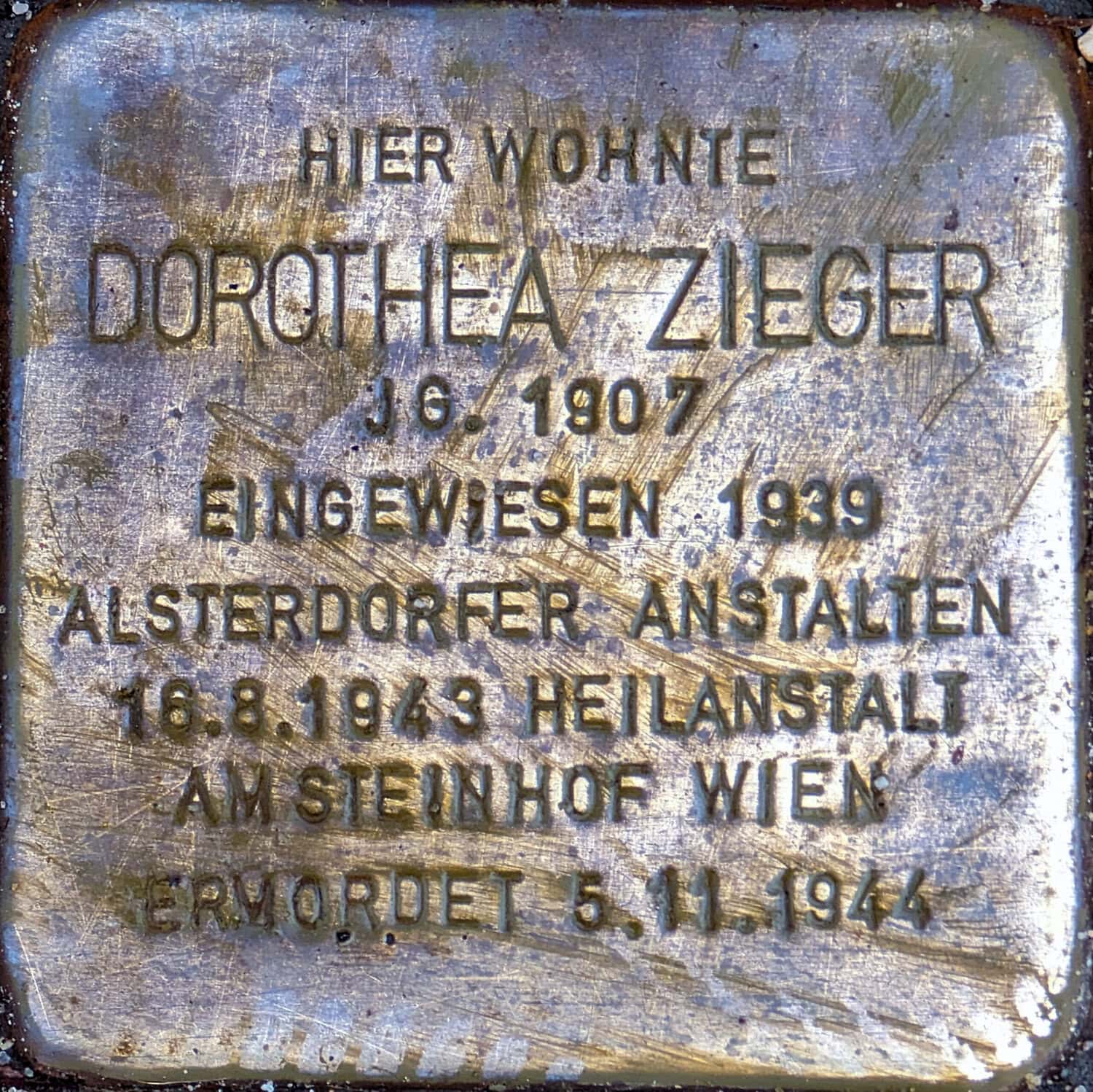 Stolperstein Dorothea Zieger