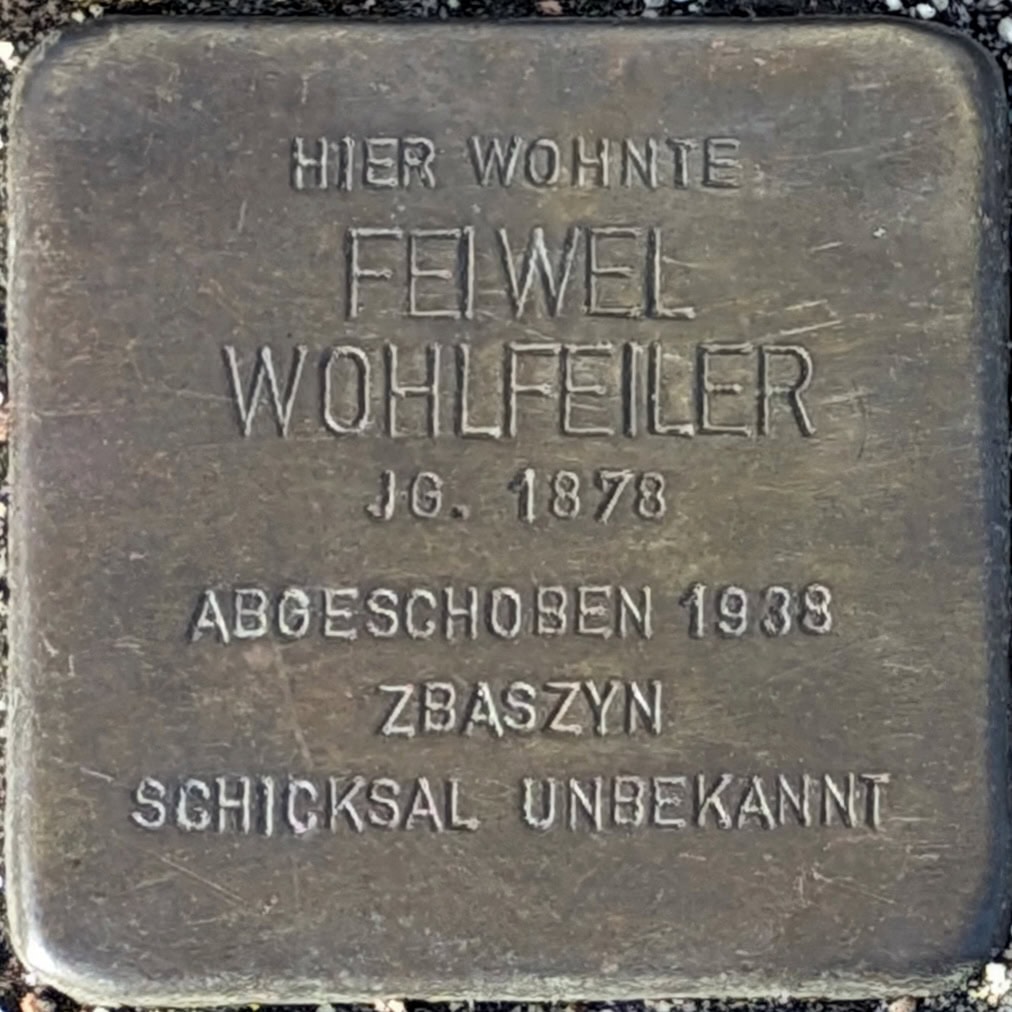 Stolperstein Feiwel Wohlfeiler