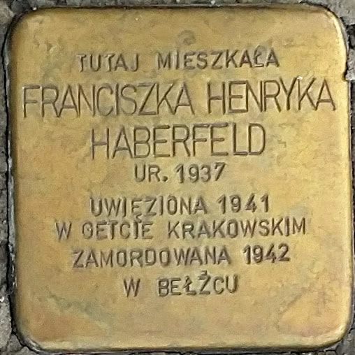 Stolperstein Franciszka Henryka Haberfeld