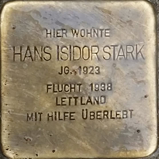 Stolperstein Hans Isidor Stark