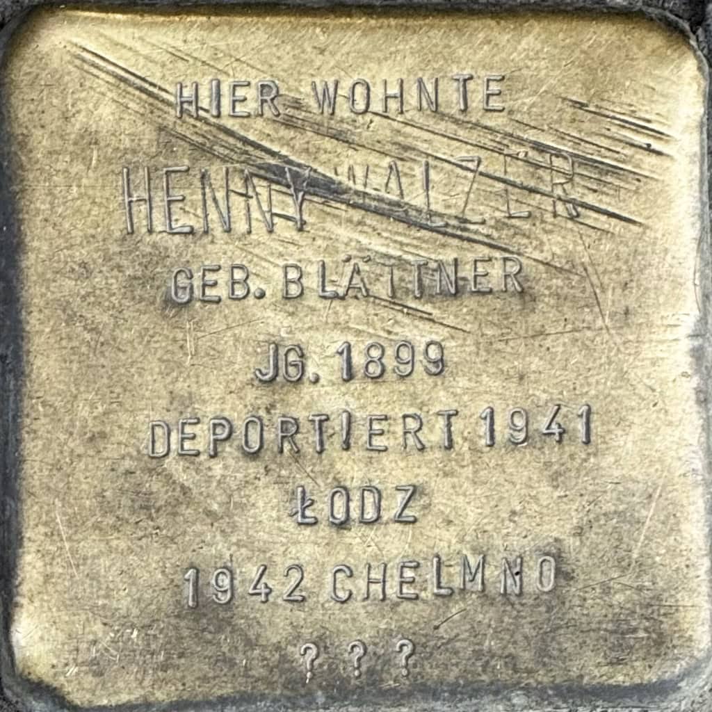 Stolperstein Henny Walzer
