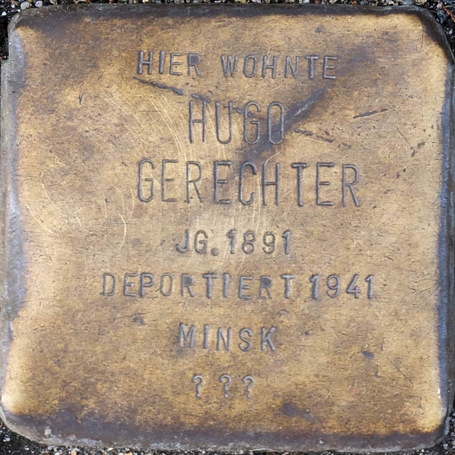 Stolperstein Hugo Gerechter