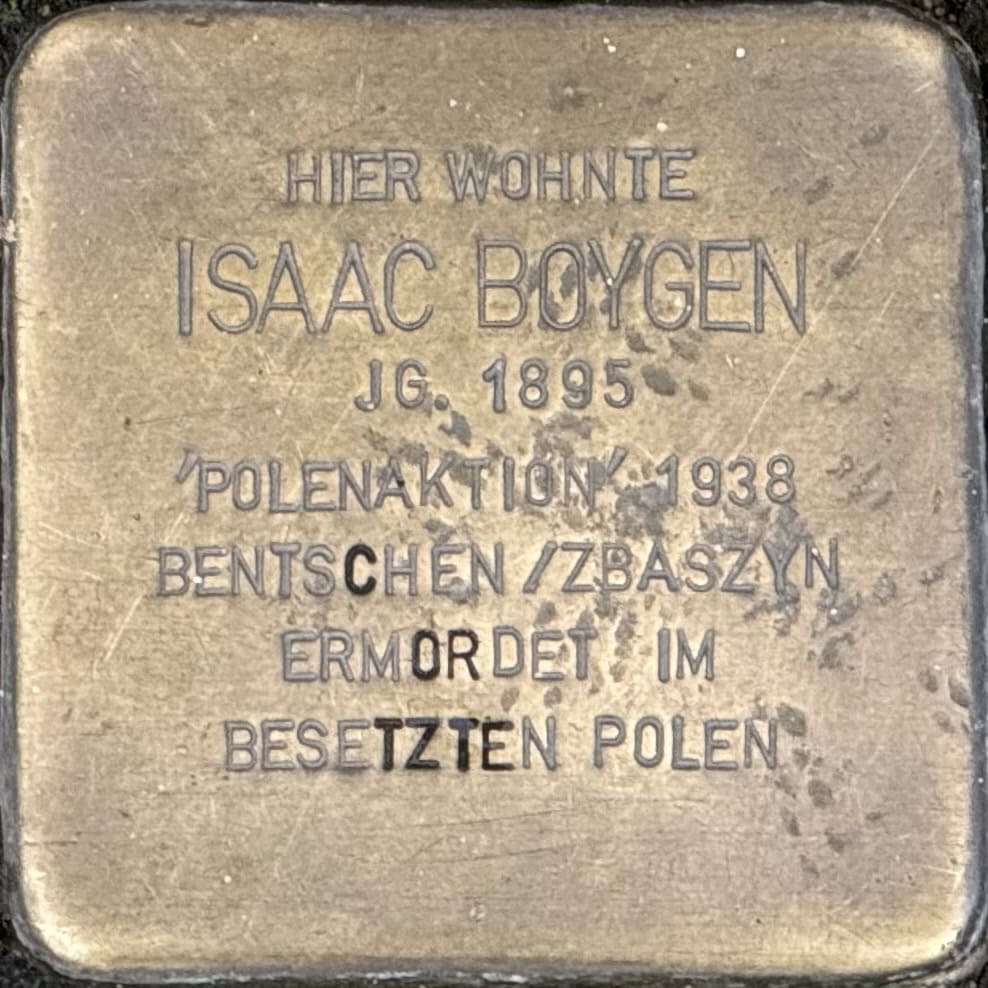 Stolperstein Isaac Boygen