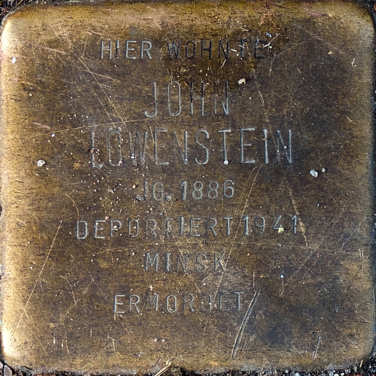 Stolperstein John Löwenstein