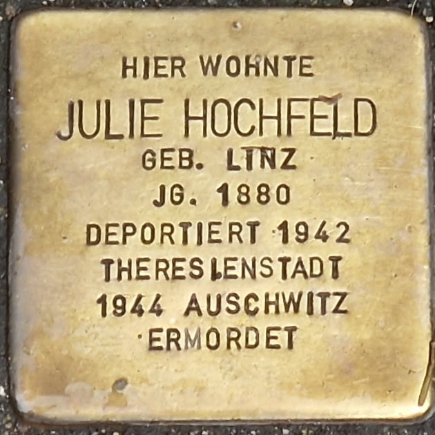 Stolperstein Julie Hochfeld