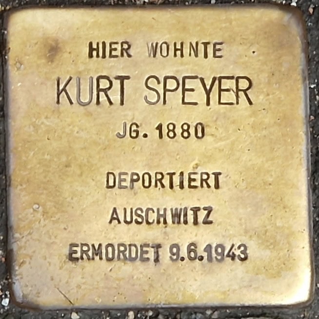 Stolperstein Kurt Speyer