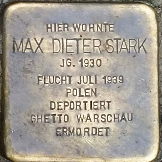 Stolperstein Max Dieter Stark