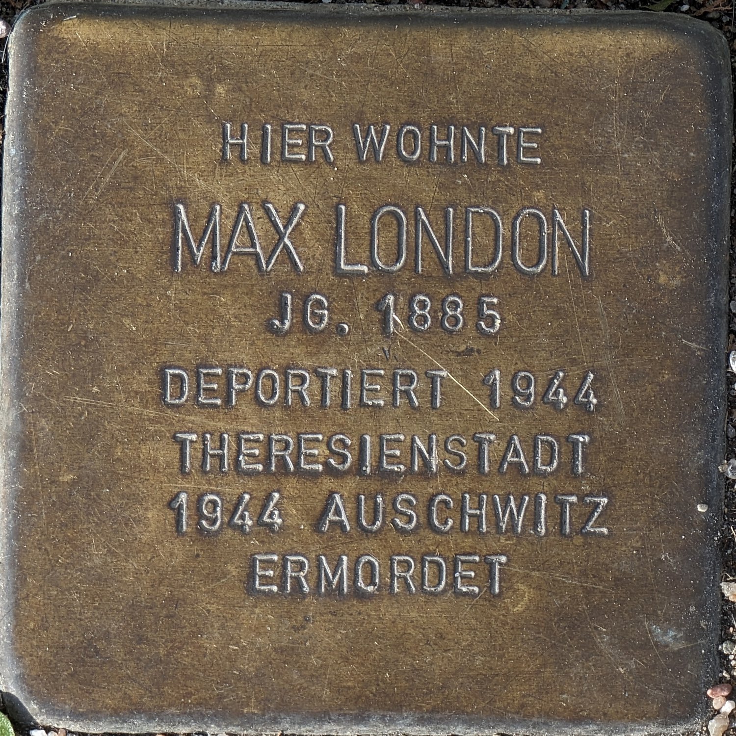 Stolperstein Max London