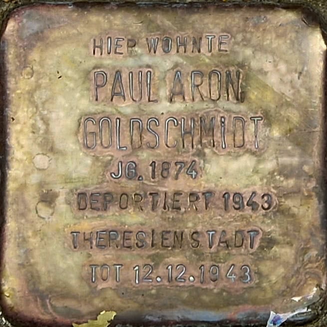 Stolperstein Paul Aron Goldschmidt
