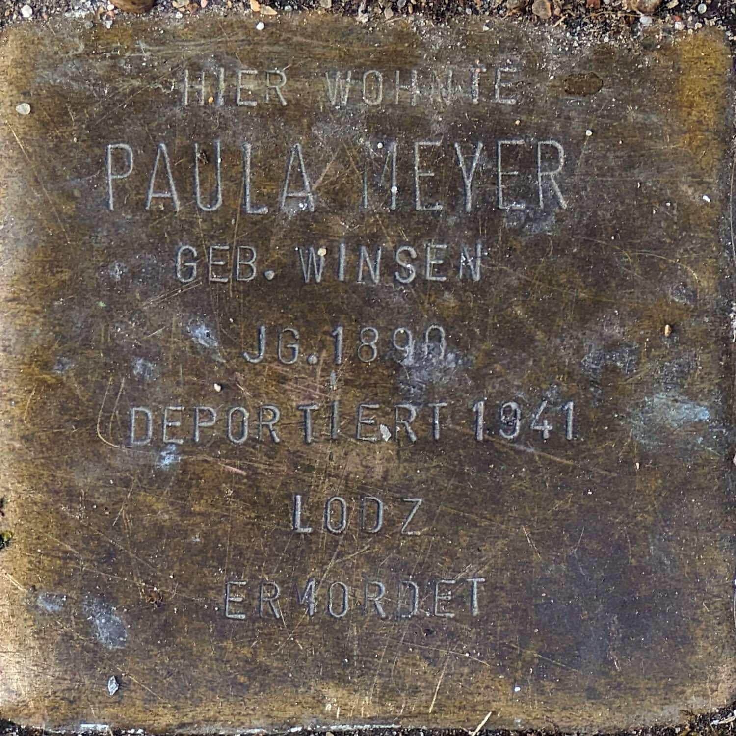Stolperstein Paula Meyer