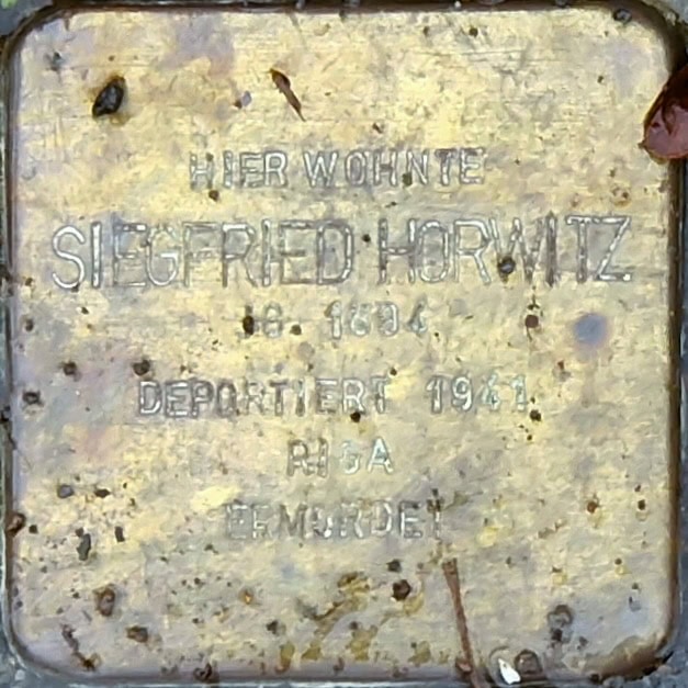 Stolperstein Siegfried Horwitz