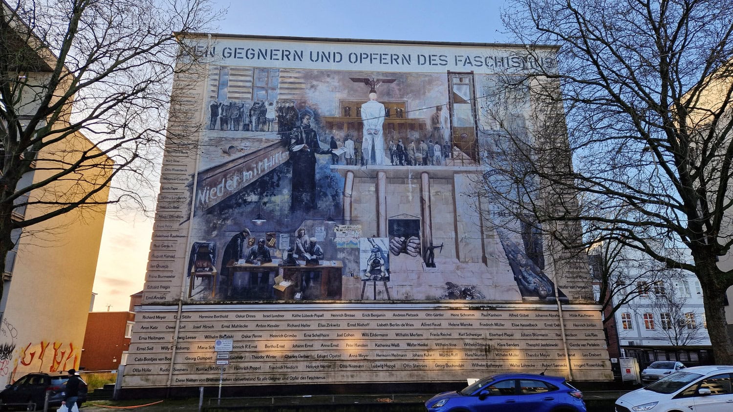 Wandbild den Gegnern und Opfern des Faschismus